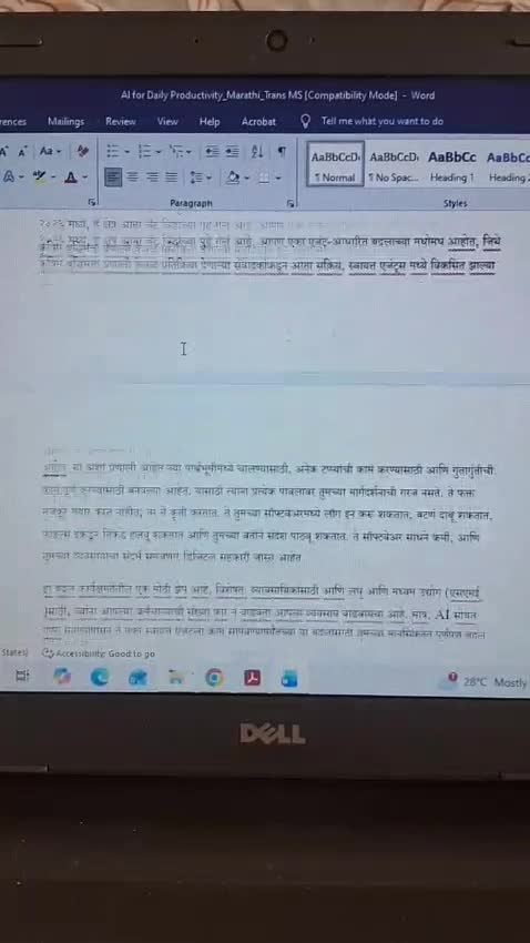 proofread and edit marathi and hindi content