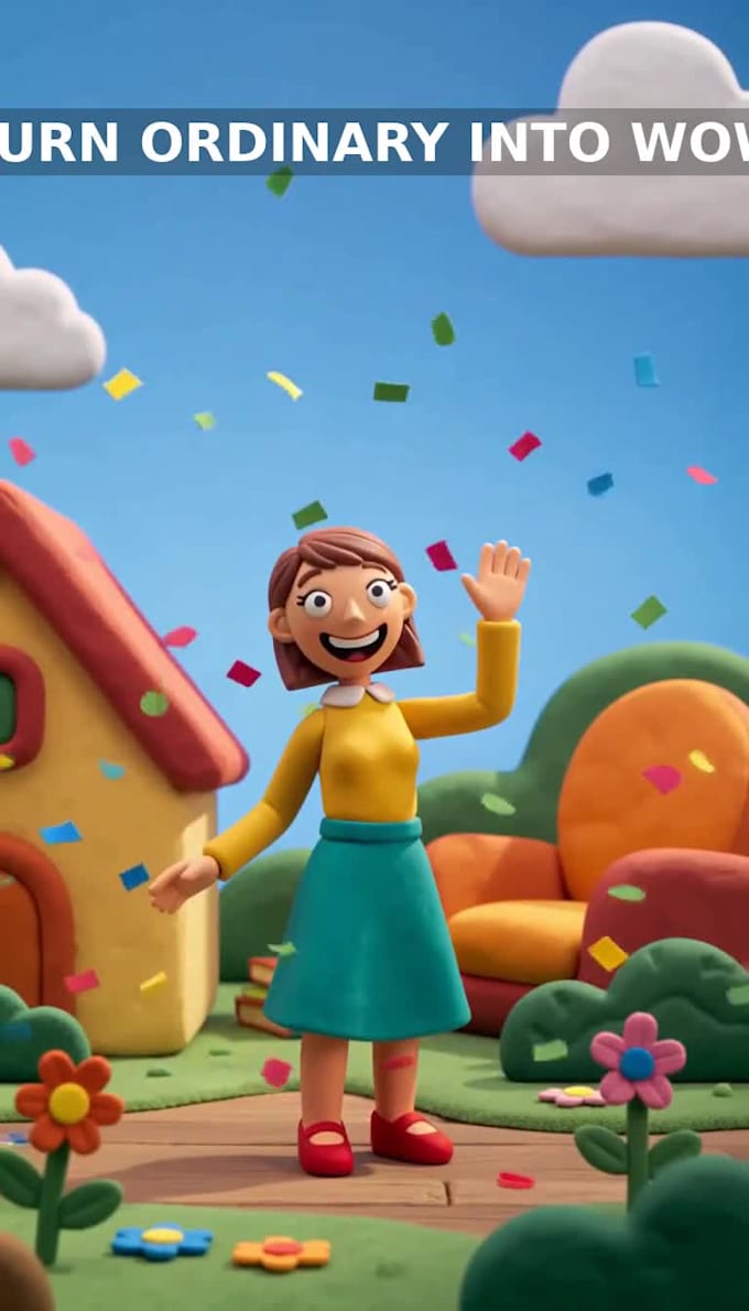 create 3d claymation, stop motion, and ai animation videos