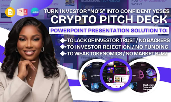 design investor pitch deck crypto pitch deck blockchain startup crypto pitchdeck