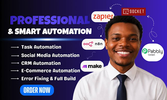 do make com n8n zapier business workflow crm automation pabbly connect viasocket