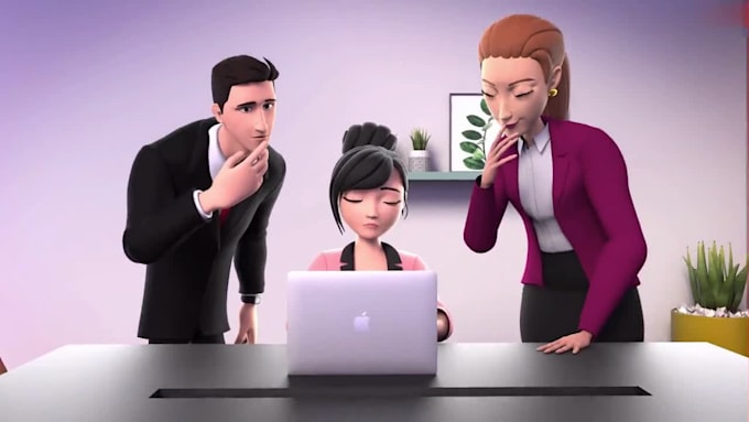 create a custom animated 2d explainer video saas explainer