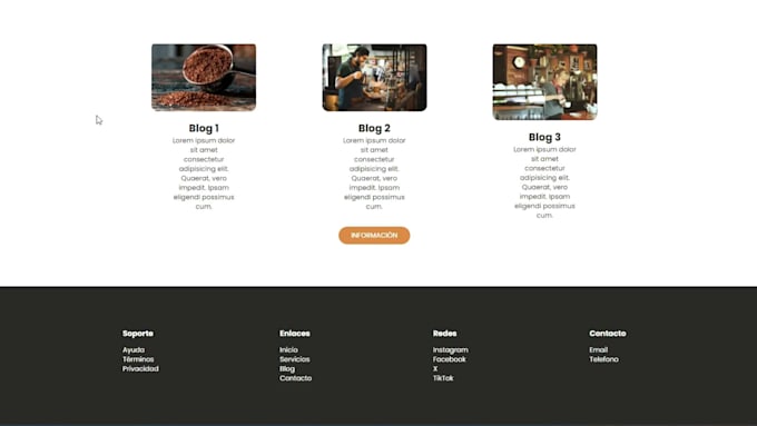 create a modern responsive landing page in HTML and CSS
