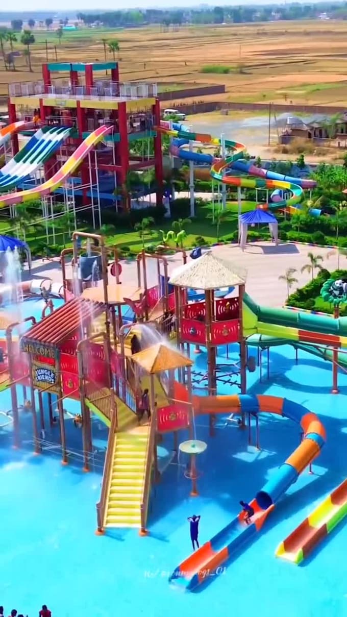 design amusement park, theme park, water park master plan in 3d