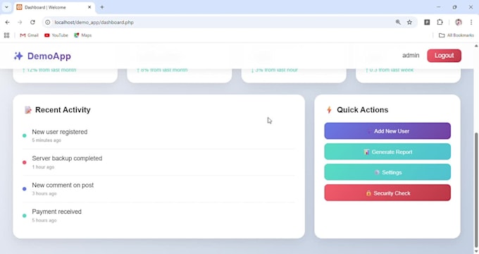 build a professional PHP login system with password show hide toggle