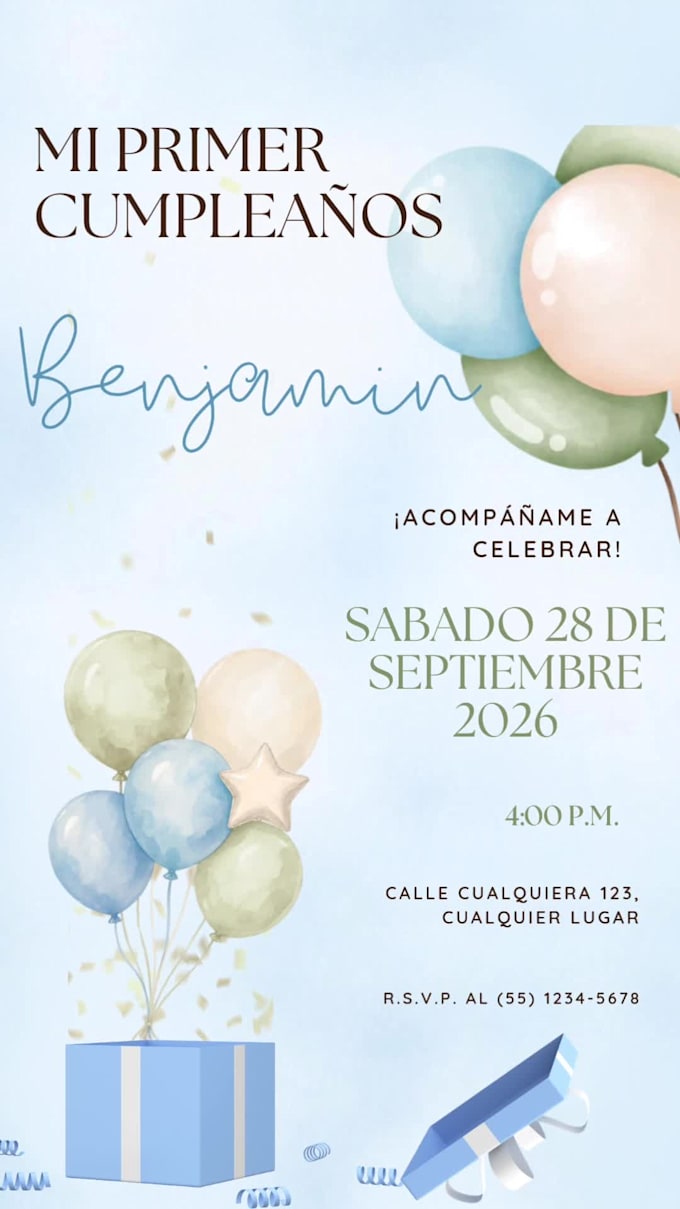 design a custom digital invitation for any event