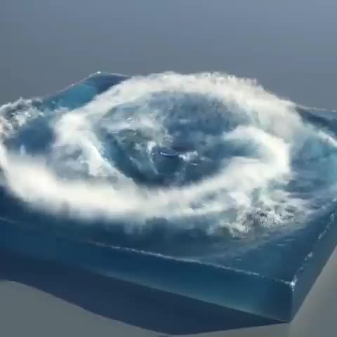 create realistic 3d water simulation and fluid simulation vfx animation