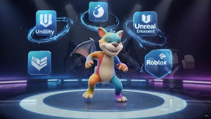 rig and animate 3d characters for unity unreal roblox