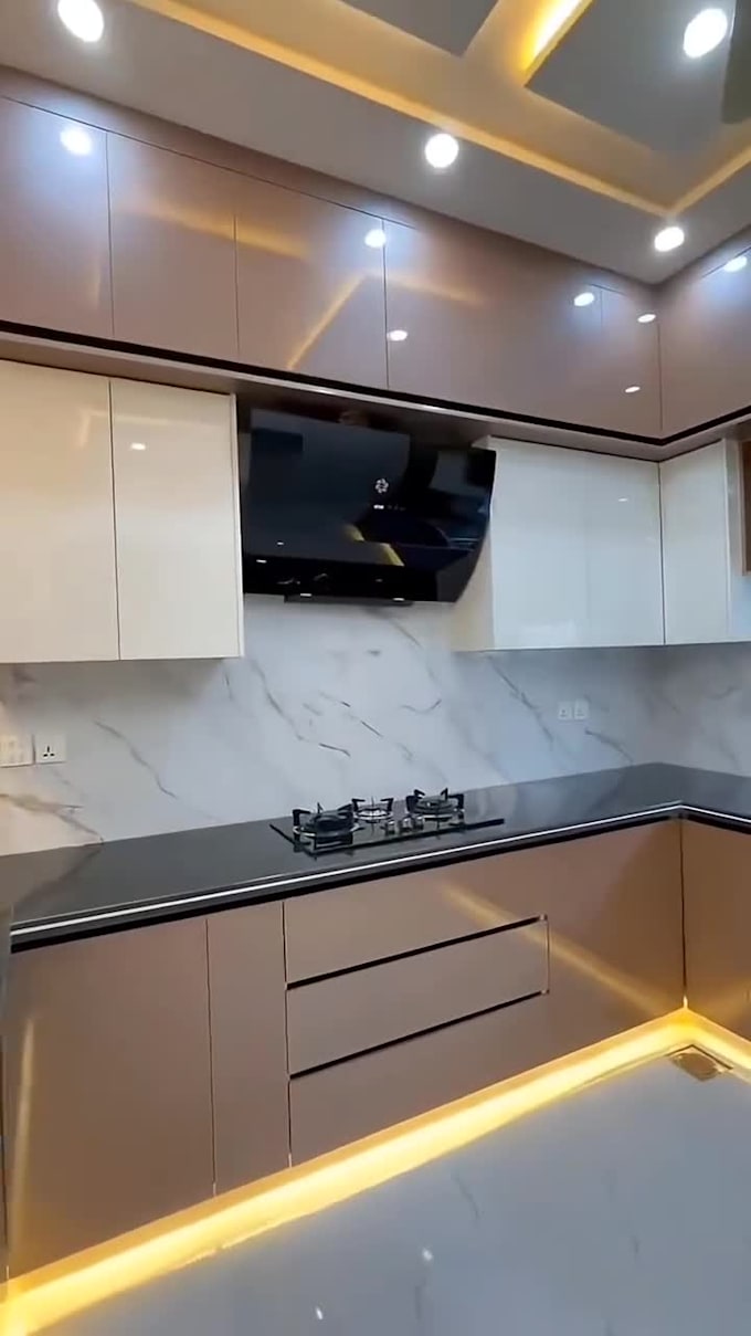design kitchen remodel floor plan, kitchen cabinet layout and 3d interior