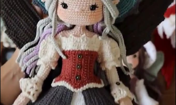 write a custom amigurumi crochet pattern PDF with video tutorial for etsy seller