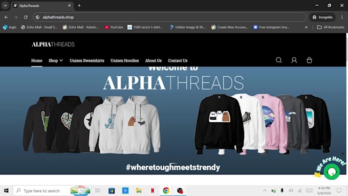 create a website for your business