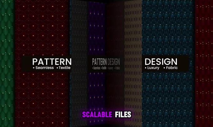 do pattern and textile design, seamless, geometric and floral pattern