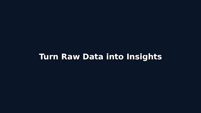 do data analysis using excel, python, sql and tableau