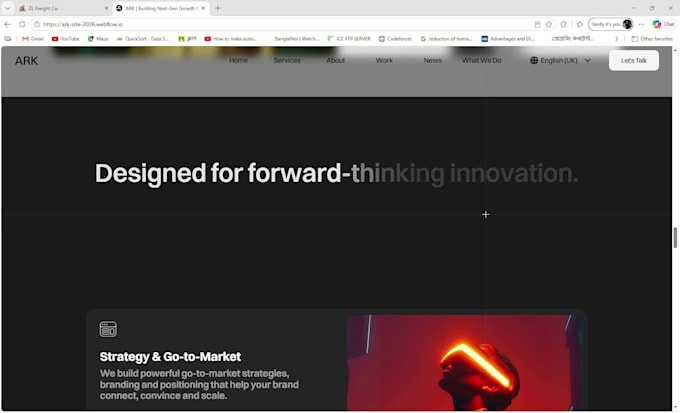 build webflow and framer website from scratch