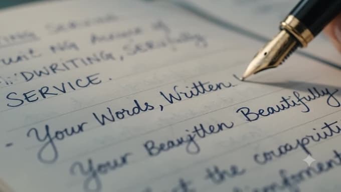 write neat handwritten notes, assignments and study material