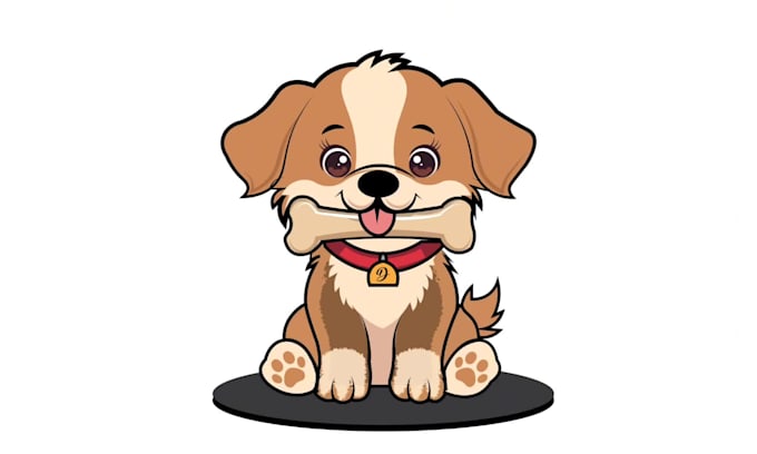 simple cute vector cartoon illustration