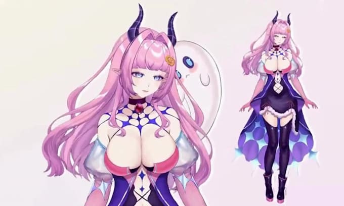 design live 2d vtuber model 3d vtuber model anime vtuber rigging live2d rigging