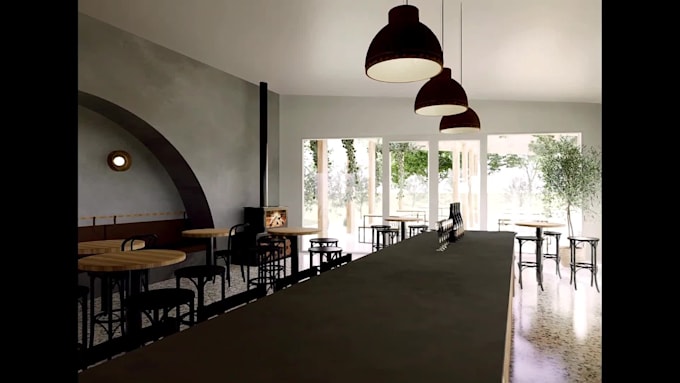 create realistic 3d walkthrough animation and flythrough video