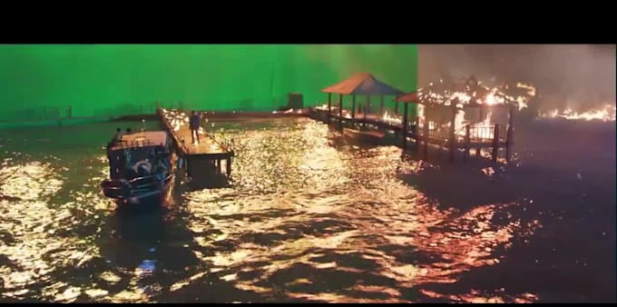 do composite vfx, special effect, explosion, fire effect, particles, smoke, cgi