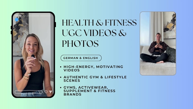 create ugc videos for your fitness brand or products