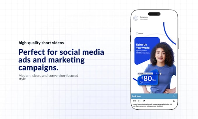 create a professional short video ad