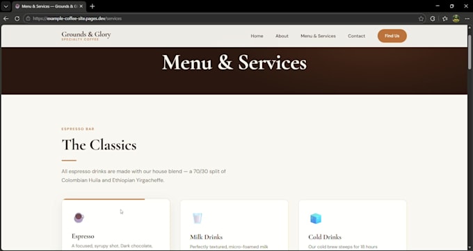 create an eye catching website for you