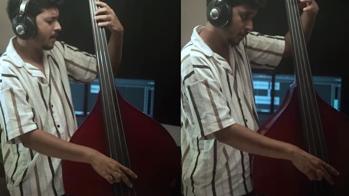 record upright or double bass for your music