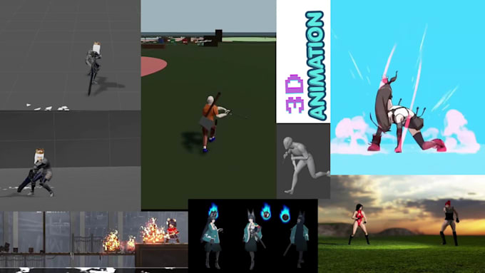 make realistic game ready combat character animation character rigging unity ue5