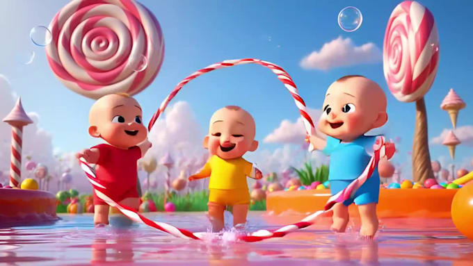 make engaging 3d cartoon videos for kids youtube channel