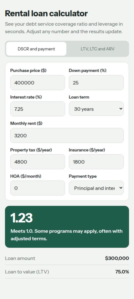 custom interactive calculators and financial web tools