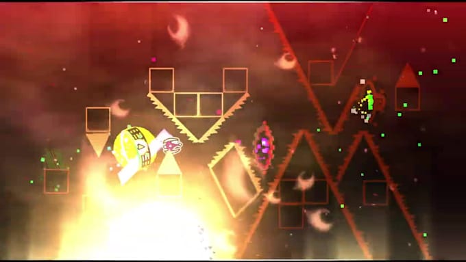 create geometry dash layout for you