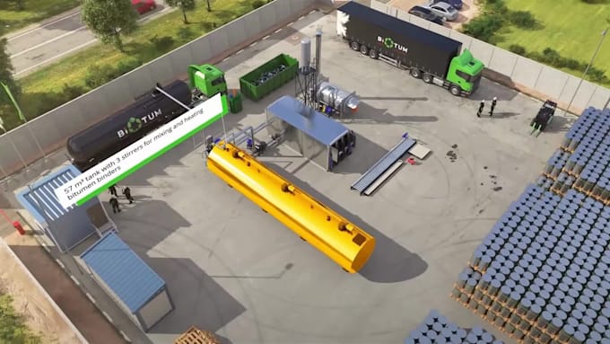 create 3d industrial animation, facility layout manufacturing and process plants