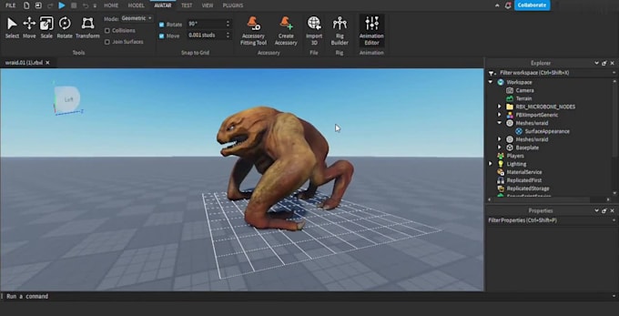 create animations for model , character , r15 or r6 roblox
