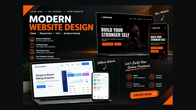 design a modern responsive website using lovable