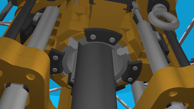 do 3d industrial animation oil and gas equipment video