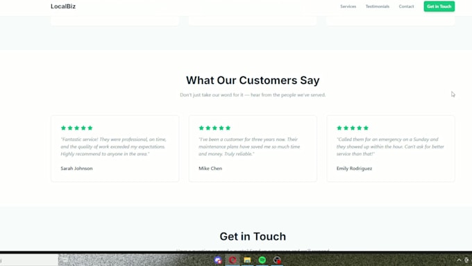 build a professional business site