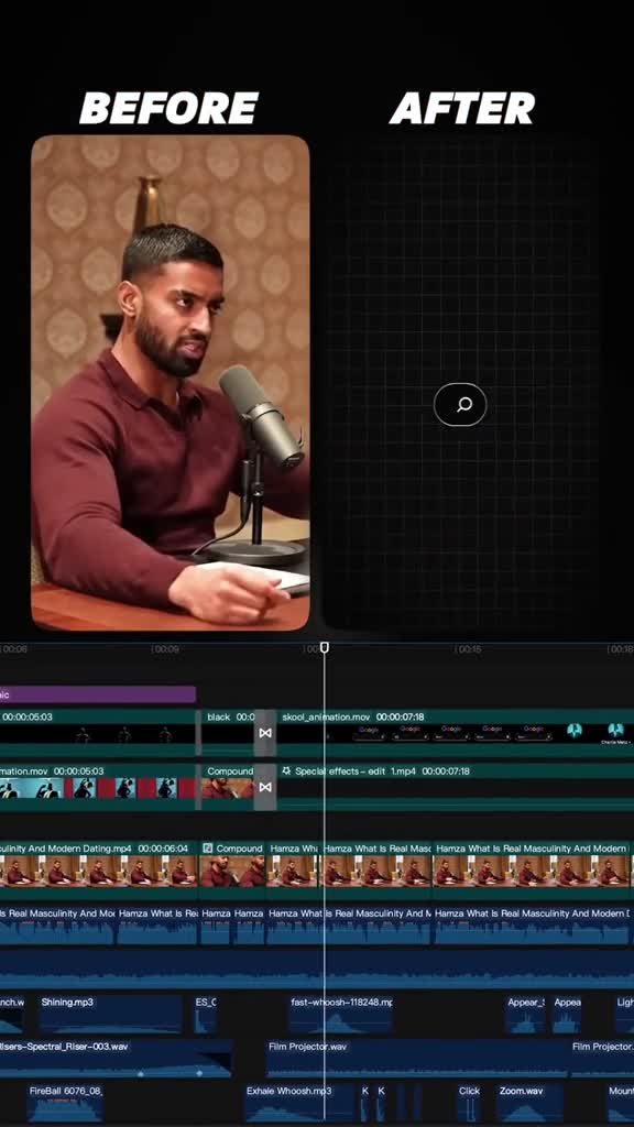 edit long content into viral tiktoks, instagram reels and youtube shorts