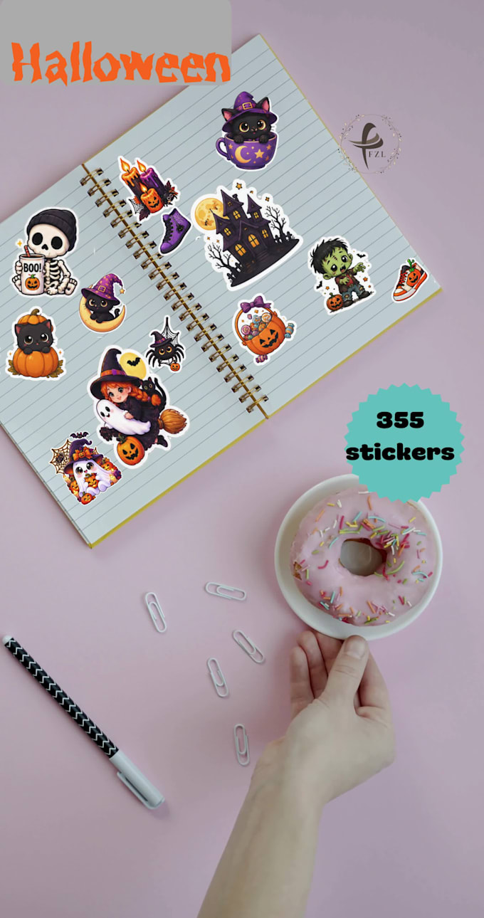 design unique halloween stickers for your project