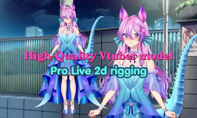 design vtuber model, vbridger high quality live 2d rigging for vtube studio