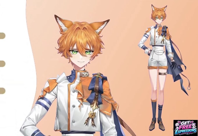 high quality live2d model design 2d vtuber model 3d vtuber avatar live2d rigging