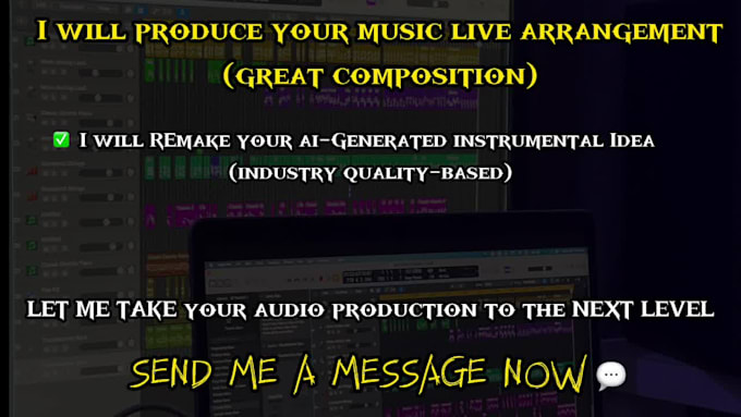 produce your live arrangment and remake your ai instrumental