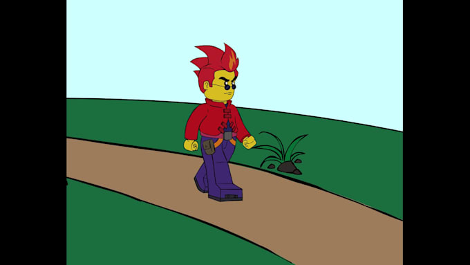 animate your character in frame by frame style