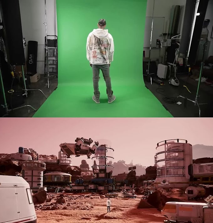 do professional green screen removal, rotoscoping, background replacement