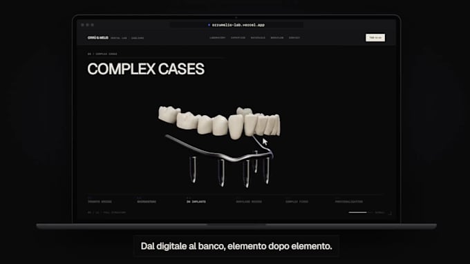 create a modern animated and interactive website