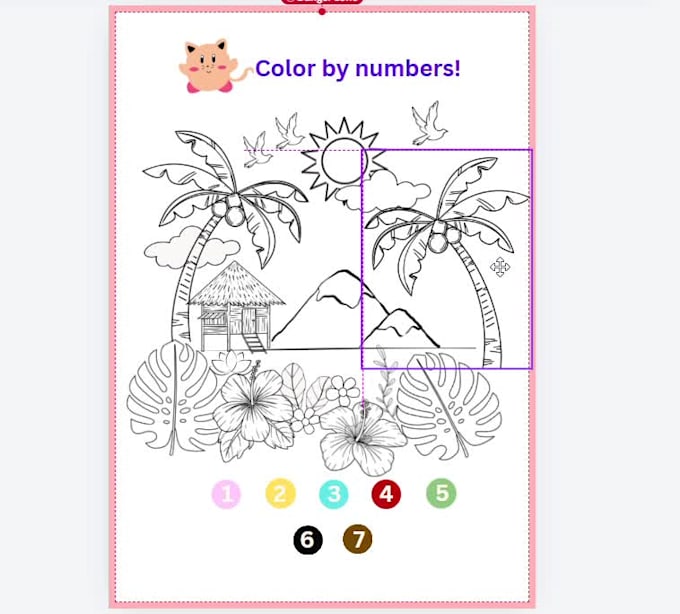 create design preschool coloring book for kids