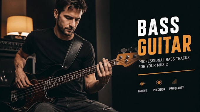 be your bass guitar player, pro studio session bassist