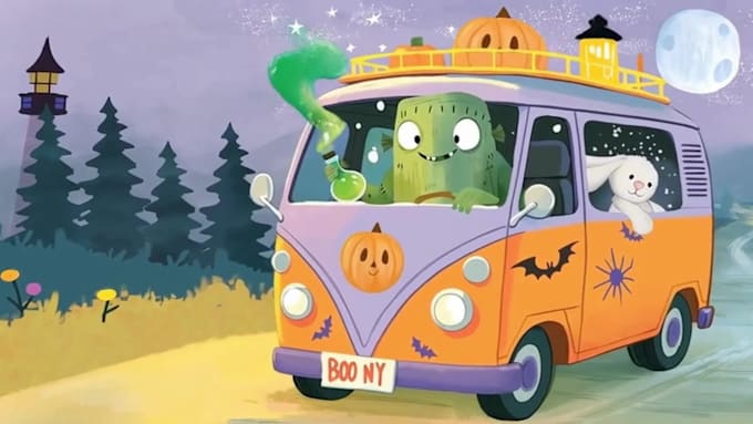 illustrate your childrens picture book in a whimsical hand drawn style