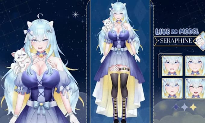 do live 2d vtuber vtuber model vtuber rigging live2d model rigging