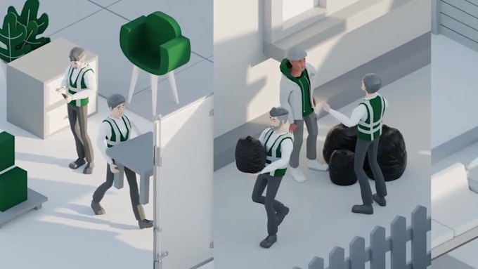create isometric 3d explainer video animation for your business or product