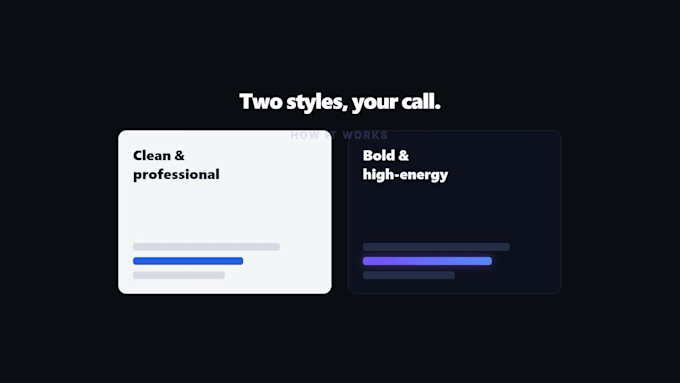 create a modern animated product promo video