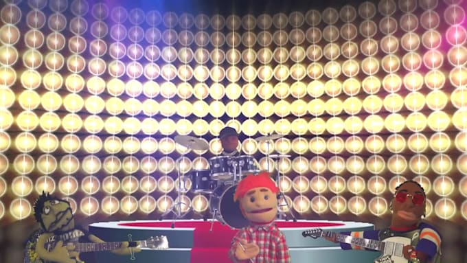 create a puppet band music video
